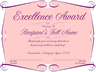 Burgundy and Pink Calligraphy certificate