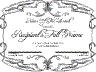 Lotus Scroll Black Calligraphy certificate