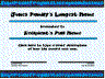 Longest Name Blue Contest certificate
