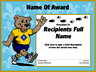 Bear Den Cub Scout certificate