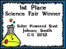 Science Fair School (all grades) certificate