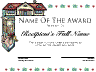 New Home Themed certificate