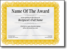Certificates aren't centered on the paper